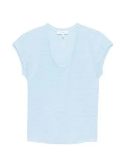 Frame Easy Scoopneck T-Shirt Cloud Blue -Frame Sales Store unnamed file 2998