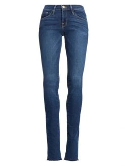Frame Karlie Mid-Rise Supermodel-Length Skinny Jeans
