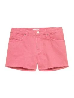Frame Le Brigette Raw Fray Mid-Rise Denim Shorts