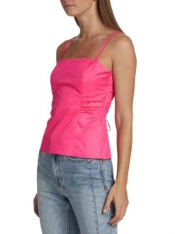 Frame Cotton-Blend Tie-Back Tank Top -Frame Sales Store unnamed file 404