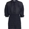 Frame Smocked Shirtdress Noir -Frame Sales Store unnamed file 413