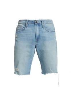 Frame L'Homme Five-Pocket Relaxed Denim Shorts For Men