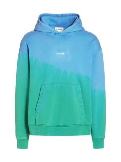 Frame Dip-Dye Print Hoodie Sweatshirt For Men