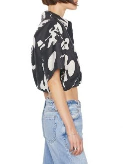 Frame Cropped Twist-Front Shirt -Frame Sales Store unnamed file 543