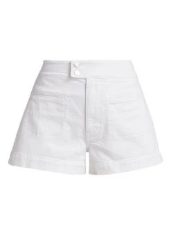 Frame Le Hardy High-Rise Denim Shorts