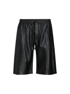Frame Bonded Leather Shorts For Men