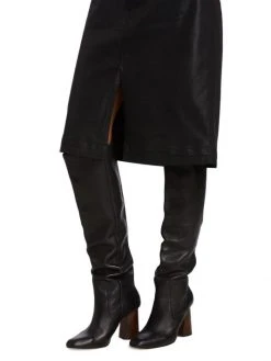 Frame Coated A-Line Midi Skirt -Frame Sales Store unnamed file 591