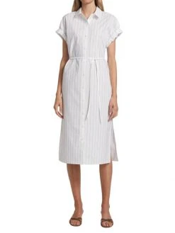 Frame Striped Cotton Shirtdress -Frame Sales Store unnamed file 599