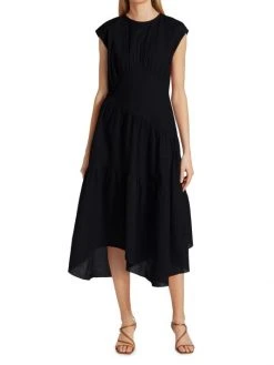 Frame Gathered Seam Dress -Frame Sales Store unnamed file 606