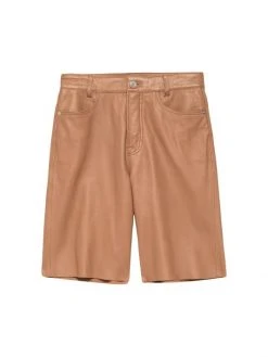 Frame Leather Bermuda Shorts