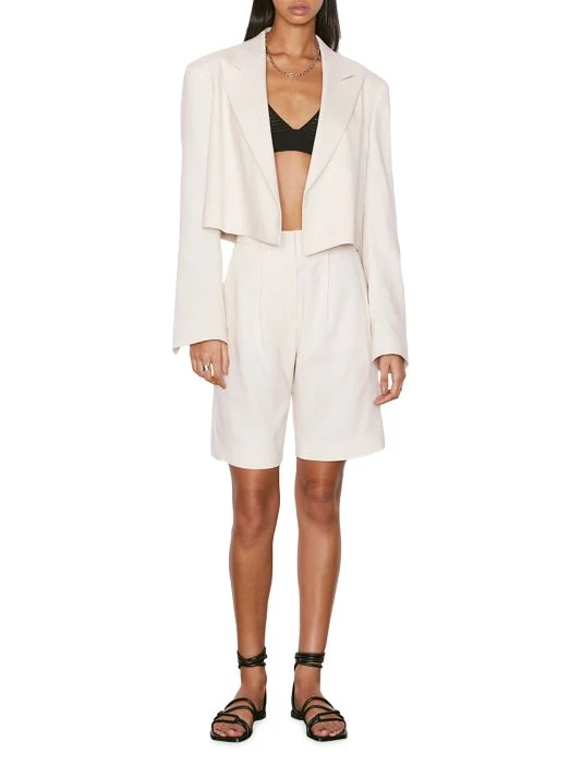 Frame Clean Cropped Blazer 3 Frame Clean Cropped Blazer