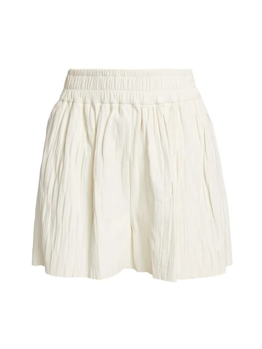 Frame Pleated Leather Shorts 3 Frame Pleated Leather Shorts