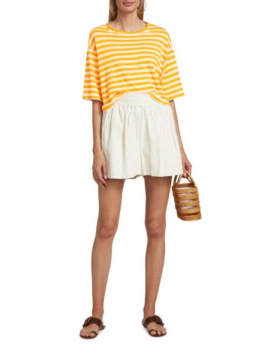 Frame Pleated Leather Shorts 4 Frame Pleated Leather Shorts - Image 2