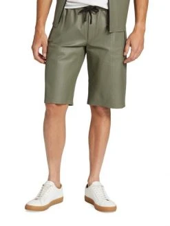 Frame Drawstring Leather Shorts For Men -Frame Sales Store unnamed file 683