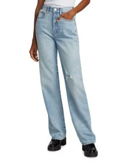 Frame Le Jane High-Rise Distressed Wide-Leg Jeans 11 Frame Le Jane High-Rise Distressed Wide-Leg Jeans -Frame Sales Store unnamed file 711