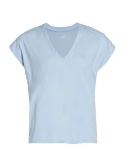 Frame Le Mid Rise V-Neck Tee Noir