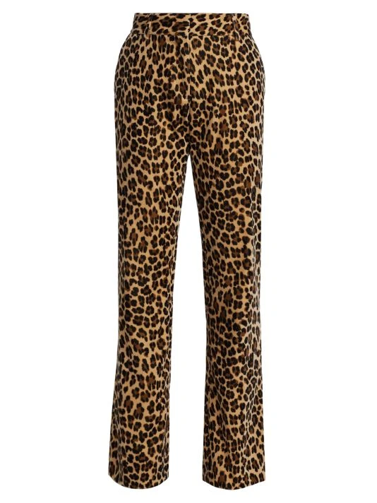 Frame Mini Boot Cheetah-Print Trousers 3 Frame Mini Boot Cheetah-Print Trousers