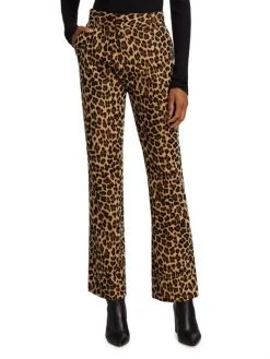 Frame Mini Boot Cheetah-Print Trousers 11 Frame Mini Boot Cheetah-Print Trousers -Frame Sales Store unnamed file 763