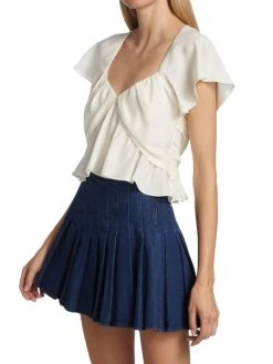 Frame Shirred Flounce Top -Frame Sales Store unnamed file 784