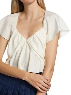 Frame Shirred Flounce Top -Frame Sales Store unnamed file 786