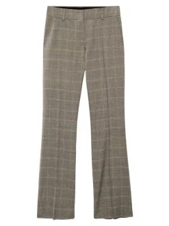 Frame Mini Checkered Boot-Cut Trousers