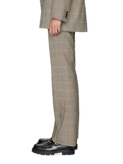 Frame Mini Checkered Boot-Cut Trousers -Frame Sales Store unnamed file 851