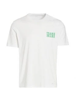Frame Logo Cotton T-Shirt For Men