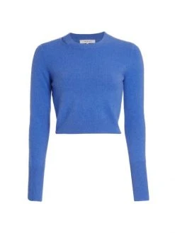 Frame Cashmere Blend Cropped Sweater Pine -Frame Sales Store unnamed file 882