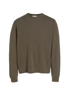 Frame Duofold Cotton Jersey Tee For Men Walnut