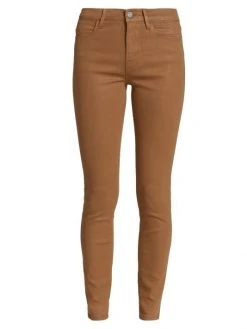 Frame Le High Skinny Coated Jeans