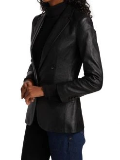 Frame 70s Leather Blazer -Frame Sales Store unnamed file 996