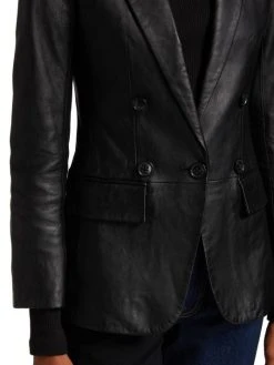 Frame 70s Leather Blazer -Frame Sales Store unnamed file 998